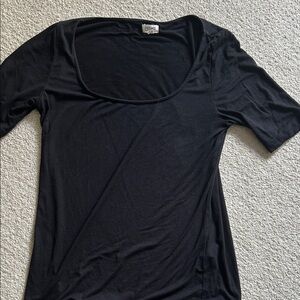 L’Agence Black Short Sleeve Women's Tee